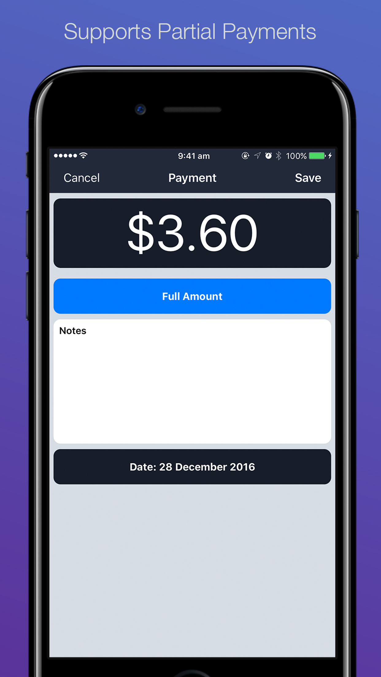 Partial Payments